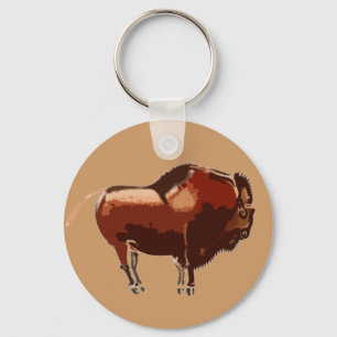 Chaveiro Cadeia de Chave de Bison Pintada