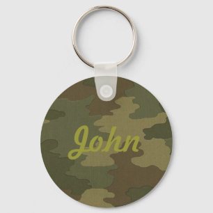 Chaveiro Cadeia de Chave de Camuflagem Escura Personalizada