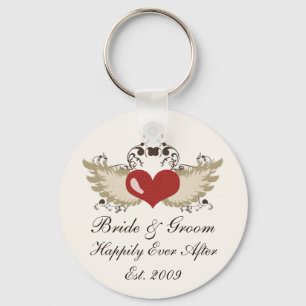 Chaveiro Cadeia de Chave de Casamento Personalizado do Cora