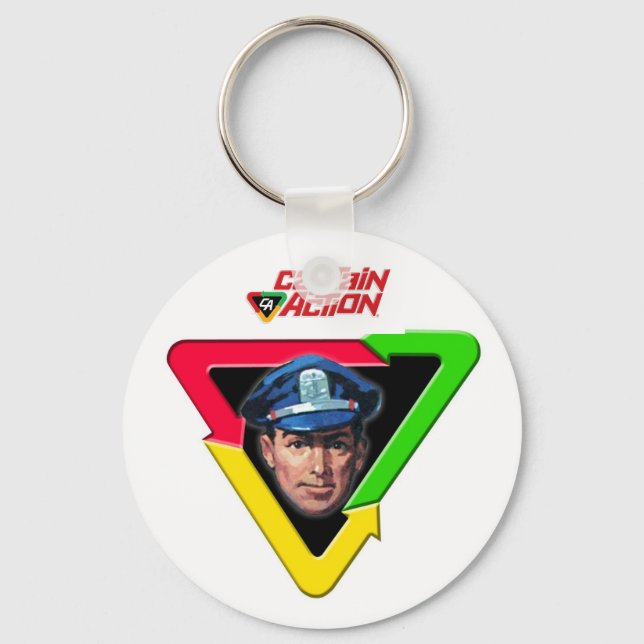 Chaveiro Cadeia de Chave de Emblema CA Clássica (Frente)