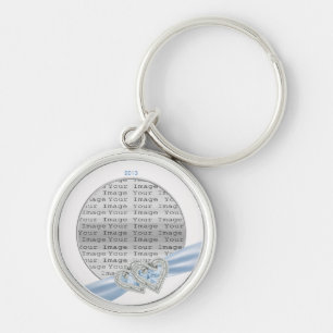 Chaveiro Cadeia de Chave de Fita Azul de Gelo Personalizada