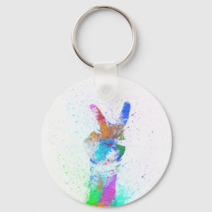Chaveiro Cadeia de Chave de Paz Pintada
