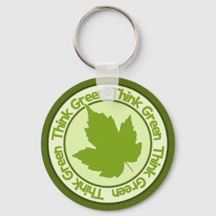 Chaveiro cadeia de chave de pense verde