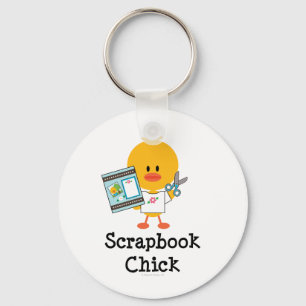 Chaveiro Cadeia de Chave do Pintinho do Scrapbook