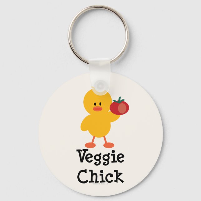 Chaveiro Cadeia de Chave do Pintinho Veggie (Frente)