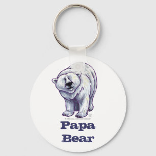 Chaveiro Cadeia de Chave do Urso Polar do Papa Urso