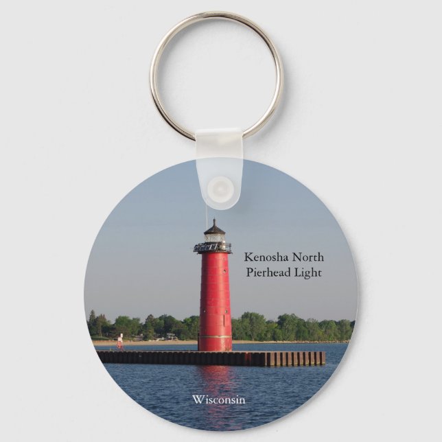 Chaveiro Cadeia de chave Kenosha North Pierhead (Frente)