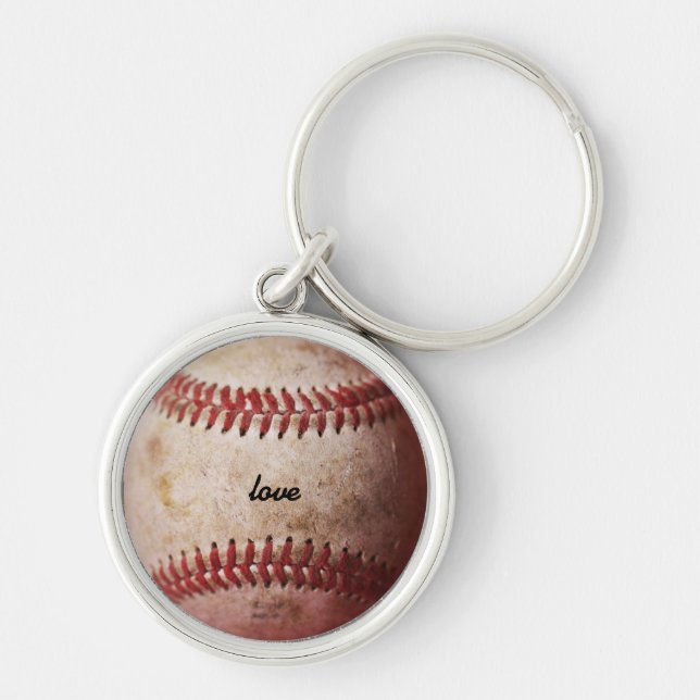 Chaveiro Cadeia de Chave Personalizada de Baseball com Temp (Frente)