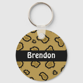 Chaveiro Cadeia de Chave Personalizada de Impressão do Leop