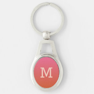 Chaveiro Cadeia de chave personalizada de monograma de grad