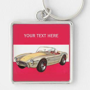 Chaveiro cadeia de chave personalizada do carro vintage