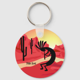 Chaveiro Cadeia de Chave Personalizada do Deserto Kokopelli