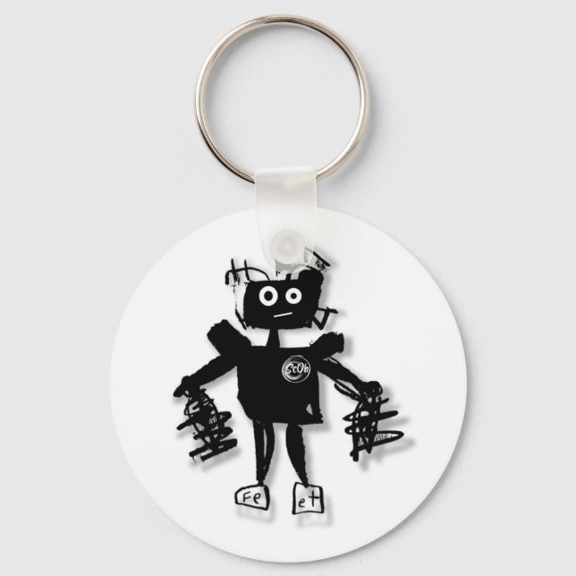 Chaveiro Cadeia de Chave Robot (Verso)