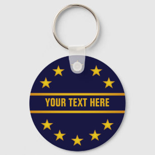 Chaveiro Cadeia de chave STARS de OURO PERSONALIZADA