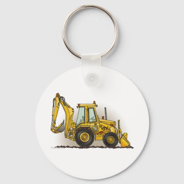 Chaveiro Cadeia de Chaves Backhoe (Frente)
