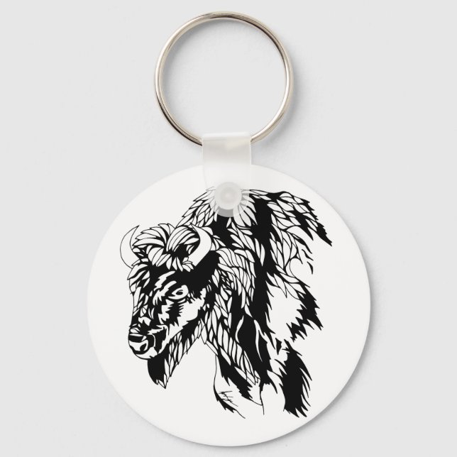 Chaveiro Cadeia de Chaves Buffalo (Frente)