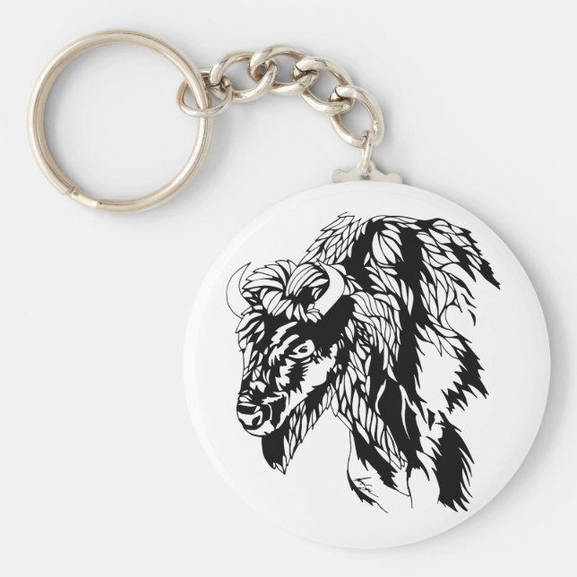 Chaveiro Cadeia de Chaves Buffalo (Frente)