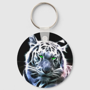 Chaveiro Cadeia de chaves: cadeia de teclas Tigre Branco