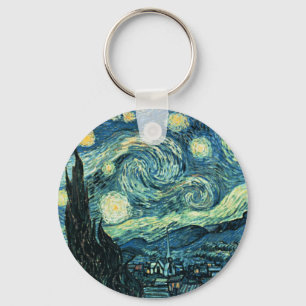 Chaveiro Cadeia de Chaves da Noite de Van Gogh Starry