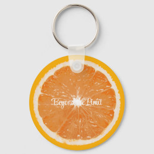 Chaveiro Cadeia de Chaves da Nota de fruta - Laranja - Além