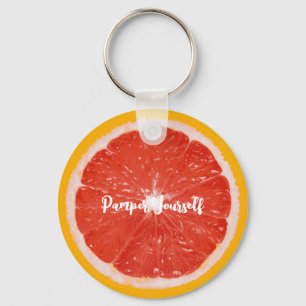 Chaveiro Cadeia de Chaves da Nota de fruta - Toranja - Pamp