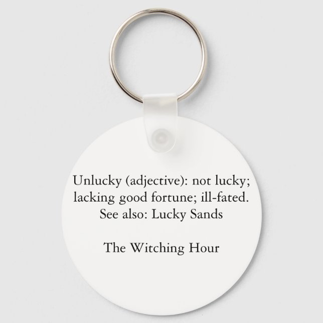 Chaveiro Cadeia de Chaves de Areia Sortuda (Frente)