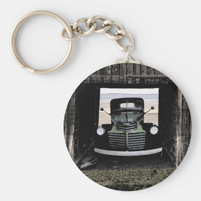 Chaveiro Cadeia de Chaves de Caminhão Antiquada 1947 com Es (Frente)