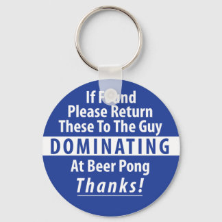 Chaveiro Cadeia de Chaves de Dominância Beer Pong
