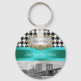 Chaveiro Cadeia de Chaves do Brooklyn Blk Whoundstooth 2