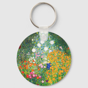 Chaveiro Cadeia de Chaves do Jardim Flor Gustav Klimt