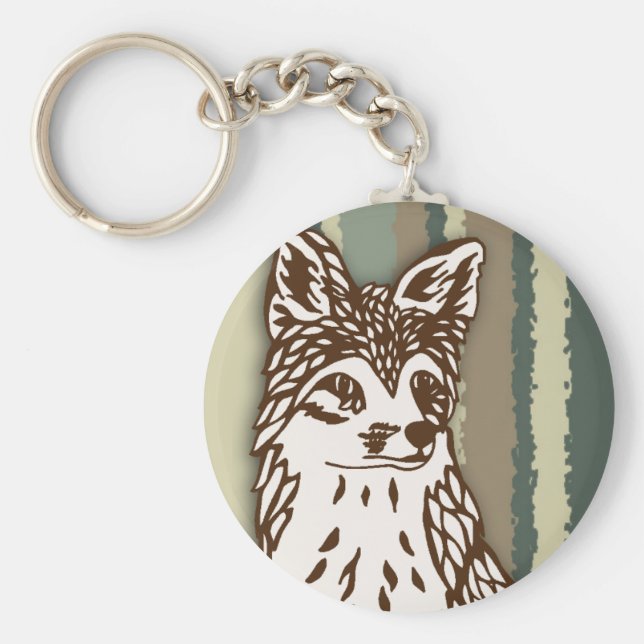 Chaveiro Cadeia de Chaves Fox (Frente)