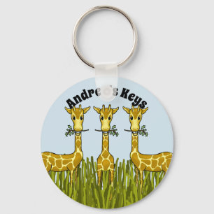 Chaveiro Cadeia de Chaves Girafas