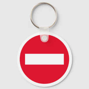 Chaveiro Cadeia de chaves personalizada com sinal de tráfe