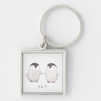 Chaveiro Cadeia de Chaves Personalizada Penguins Personaliz