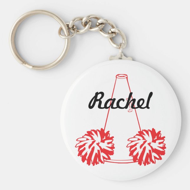 Chaveiro Cadeia de Chaves Red Cheerhead Personalizada (Frente)