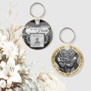 Chaveiro Cadeia de Coração Memorial de Fotografias Personal