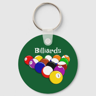 Chaveiro Cadeia de Design de Chaves Billiard Balls