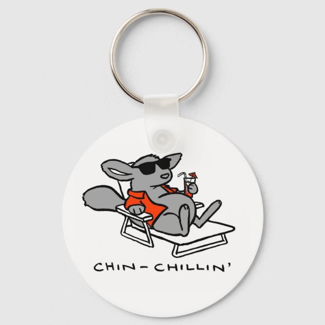 Chaveiro cadeia de teclas chinchillin (Frente)
