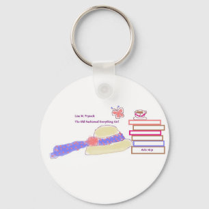 Chaveiro Cadeia de teclas de botões para os amantes de livr