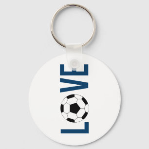 Chaveiro Cadeia de teclas do futebol amoroso (azul)