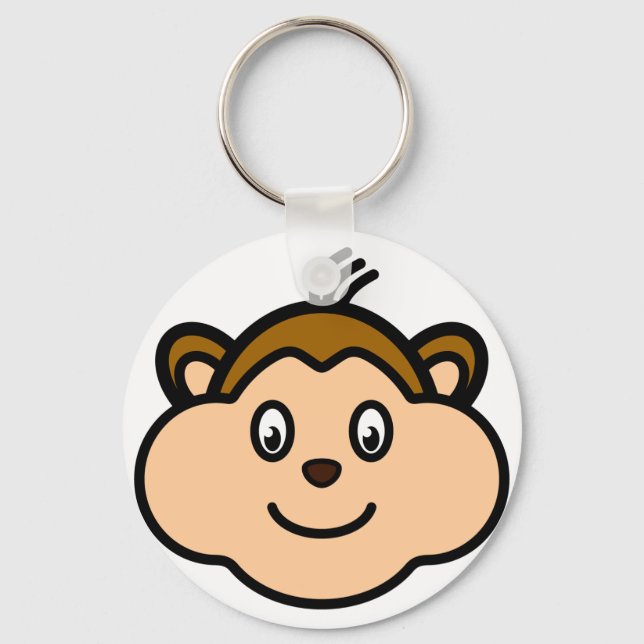 Chaveiro Cadeia de teclas do macaco (Frente)