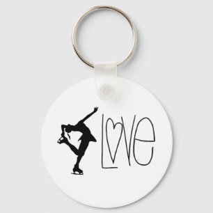 Chaveiro Cadeia de teclas "Love Figure Skating"