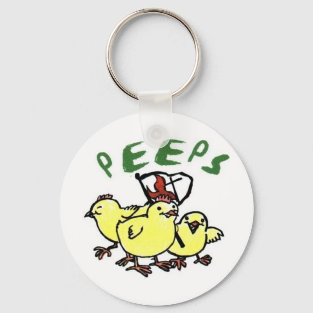 Chaveiro Cadeia de teclas PEEPS (Frente)