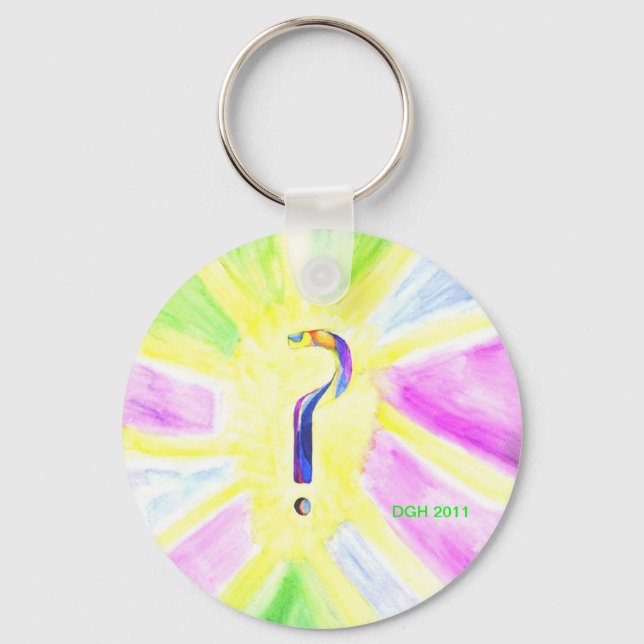 Chaveiro cadeia de teclas Ponto de interrogação (Frente)