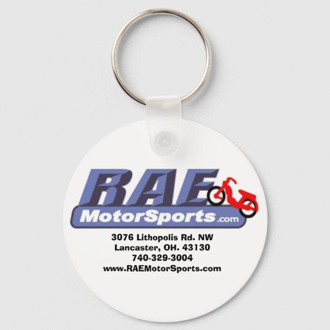 Chaveiro cadeia de teclas raeMotorSports (Frente)