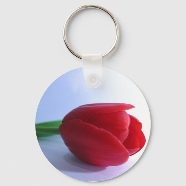 Chaveiro Cadeia de teclas Tulipas Vermelhas (Frente)