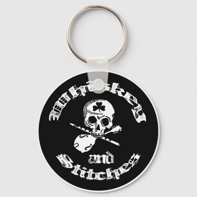 Chaveiro Cadeia de teclas Whiskey e Stitches (Frente)