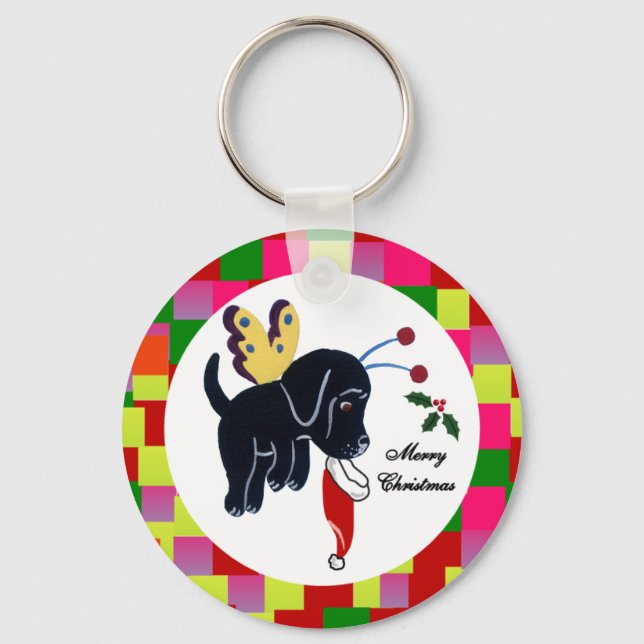 Chaveiro Cadeias-chave Black Labrador (Frente)