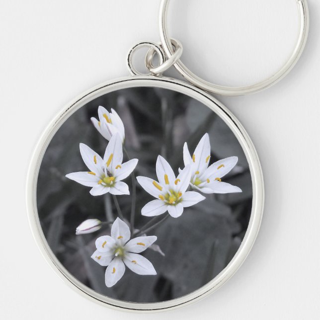 Chaveiro Cadeias-Chave de Foto do Cluster de Flores Selvage (Frente)