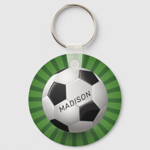 Chaveiro Cadeias-chave do futebol com nome personalizado